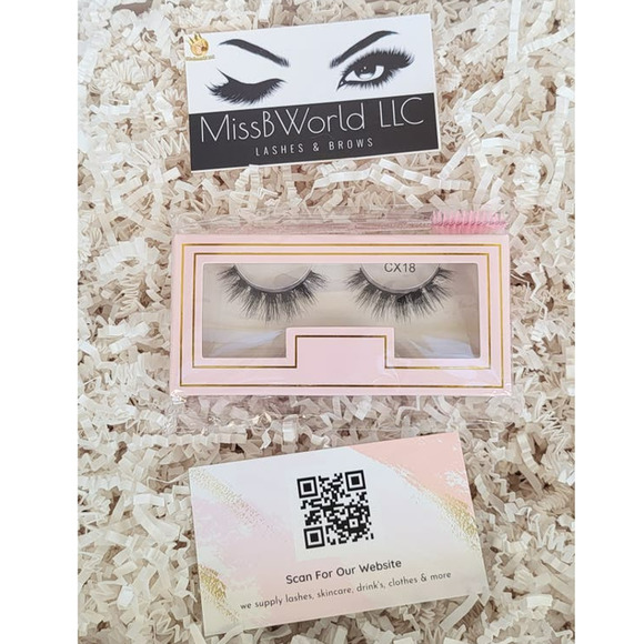 Mel Mel-New Fluffy 100% 3D Real Mink 12-15mm Mix Length Eyelash Strips - Picture 3 of 3